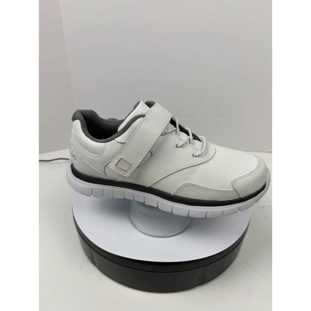 Anodyne Shoes for Custom Insoles Womens White Leather Adjustable Shoes Size‎ 7M